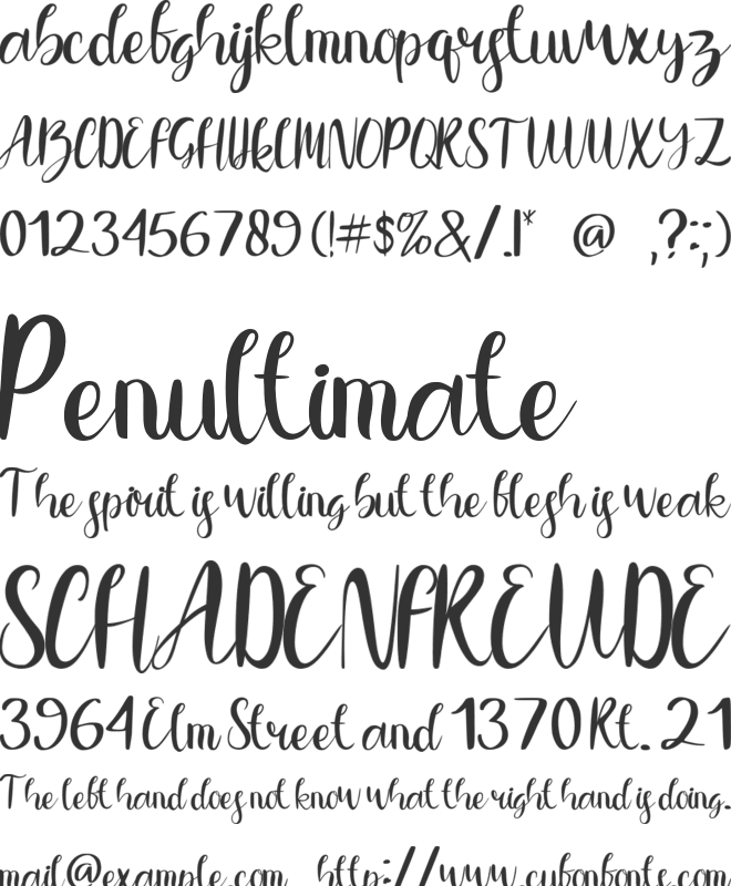 Three Musketeer font preview