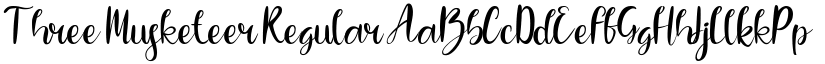 Three Musketeer Regular font