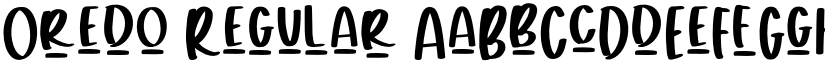 Oredo Regular font