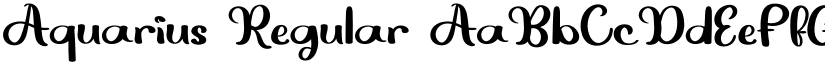 Aquarius Regular font
