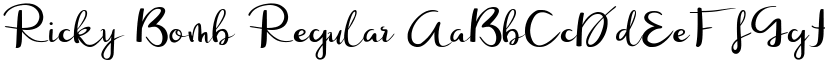 Ricky Bomb Regular font