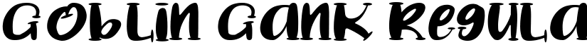 Goblin Gank Regular font