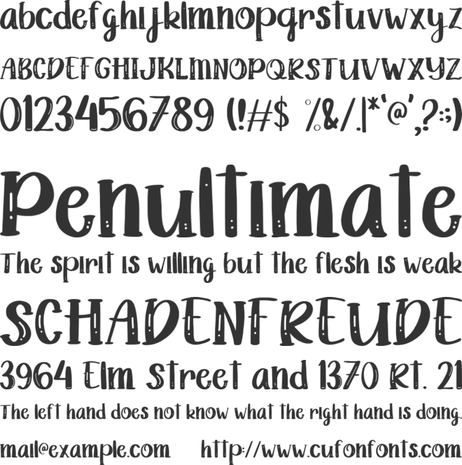 Pink Reef font preview