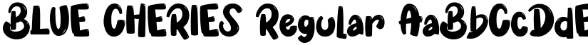 BLUE CHERIES Regular font
