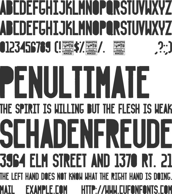 La Reformada font preview