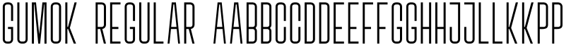 Gumok Regular font