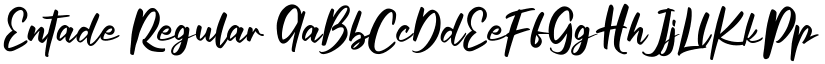 Entade Regular font
