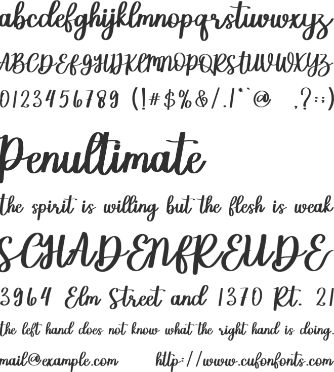 Creative Innovative font preview