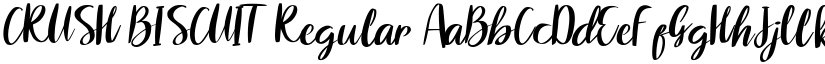 CRUSH BISCUIT Regular font