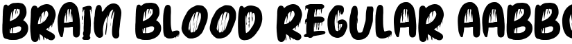 Brain Blood Regular font