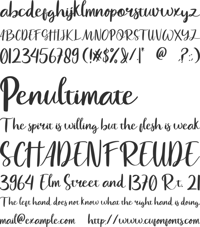 Havel White font preview