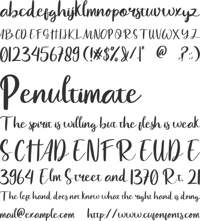 Havel White font preview