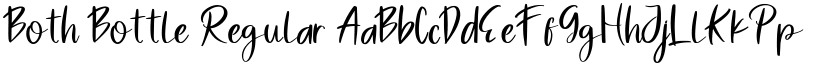 Both Bottle Regular font