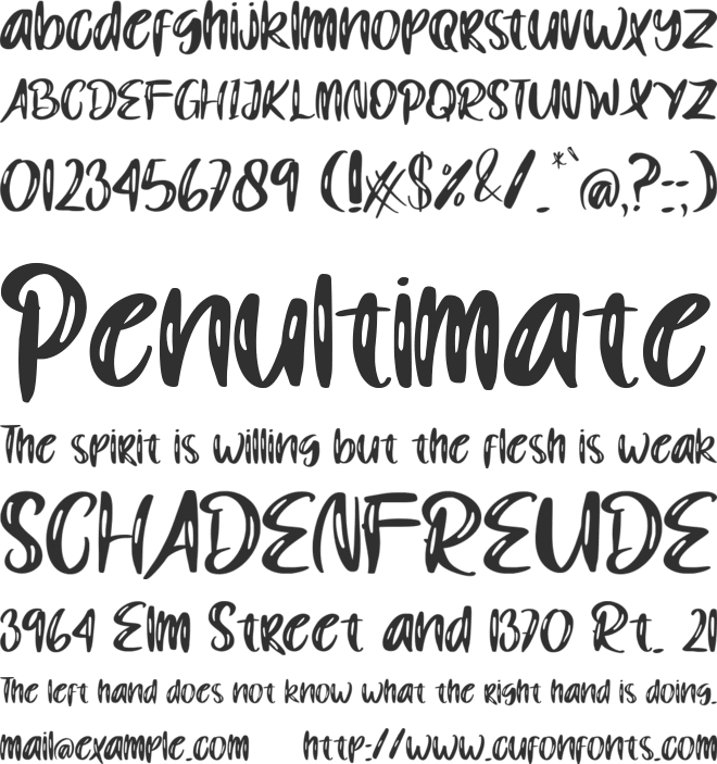 Funny Planet font preview