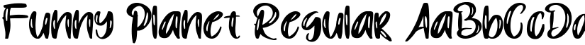 Funny Planet Regular font
