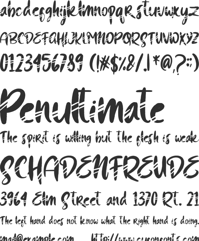 Cat Mark font preview