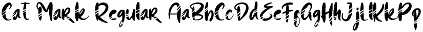 Cat Mark Regular font