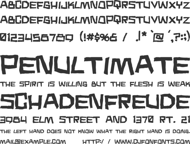 Noodle Soup font preview