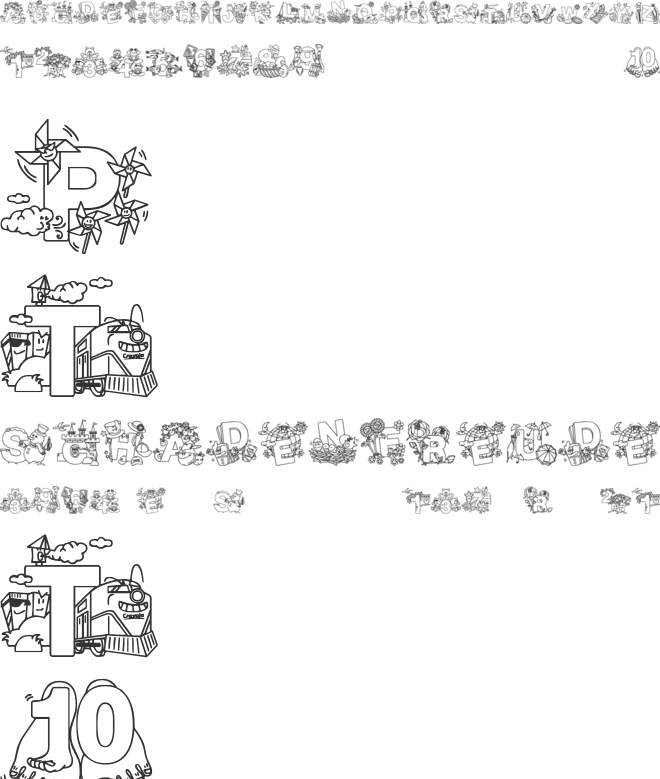 Crayola Kiddy Font font preview