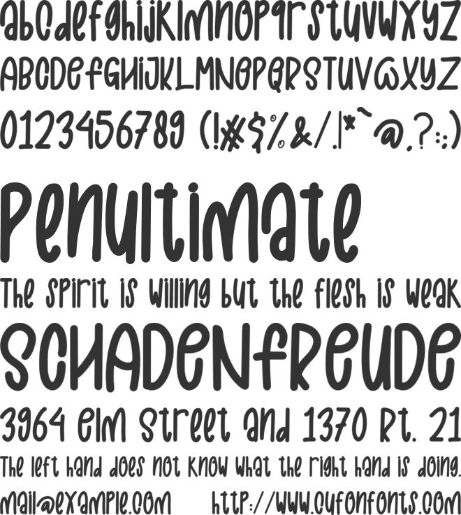 OCTOPUS TAKOYAKI font preview