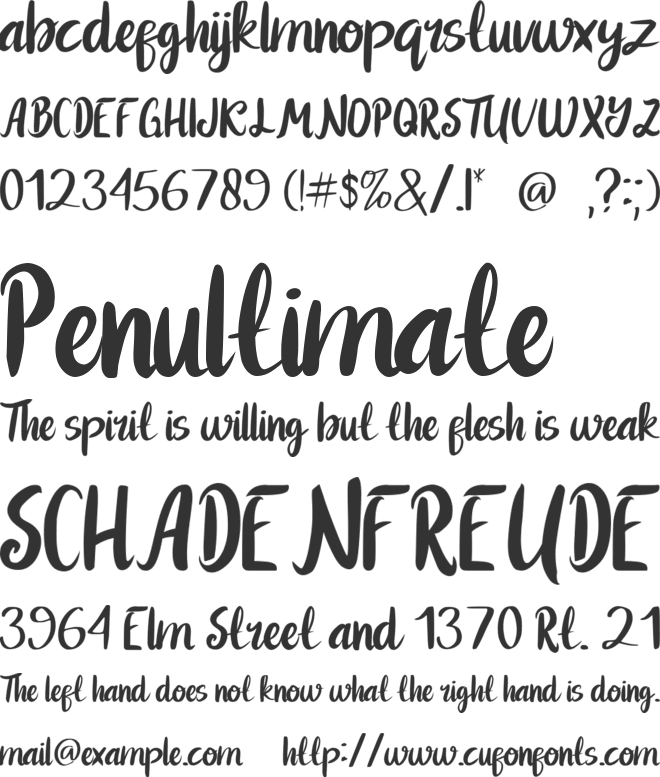 Youth Boys font preview