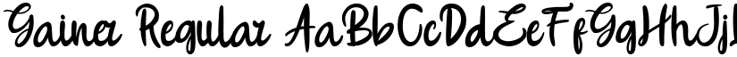 Gainer Regular font