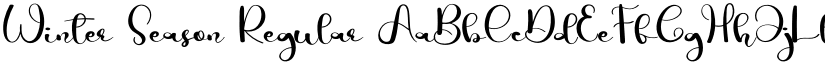 Winter Season Regular font