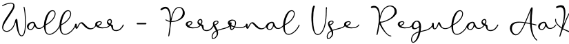 Wallner - Personal Use font download