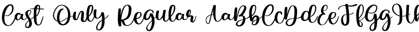 Cast Only Regular font