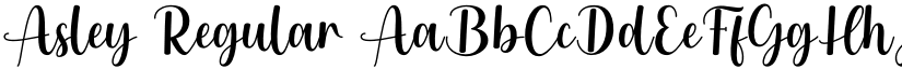 Asley Regular font
