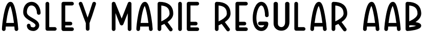 Asley Marie Regular font