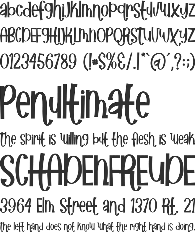 African Paradise font preview