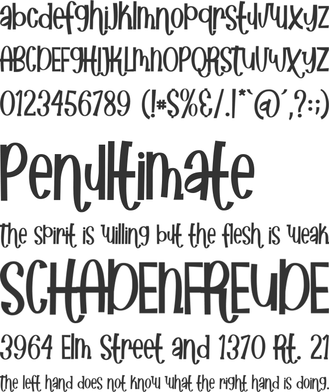 African Paradise font preview