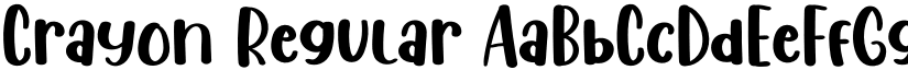 Crayon Regular font