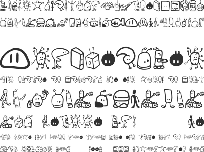 Tombots font preview