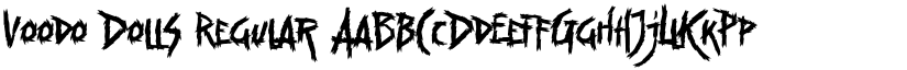 Voodo Dolls Regular font