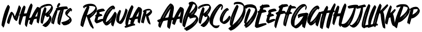 Inhabits Regular font