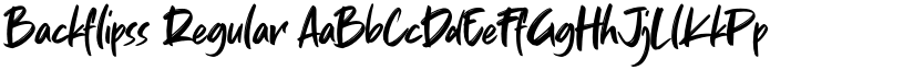 Backflipss Regular font