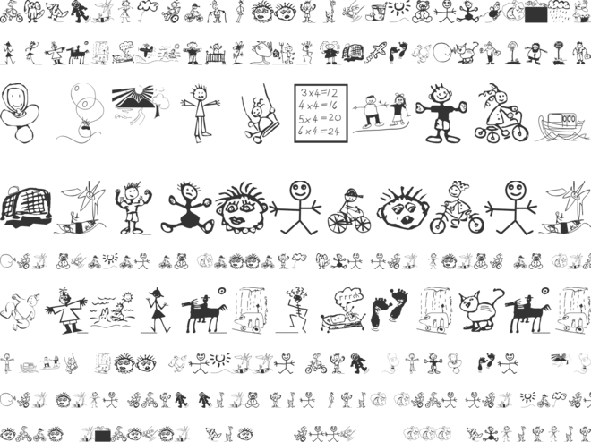 For Kids font preview