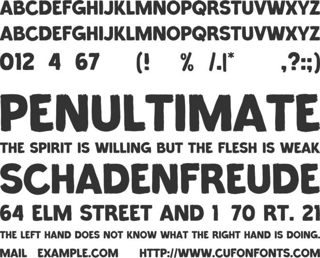 Pumpkin Muffin font preview