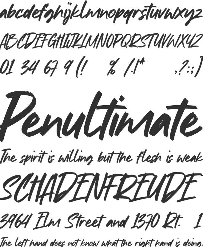 Restless font preview