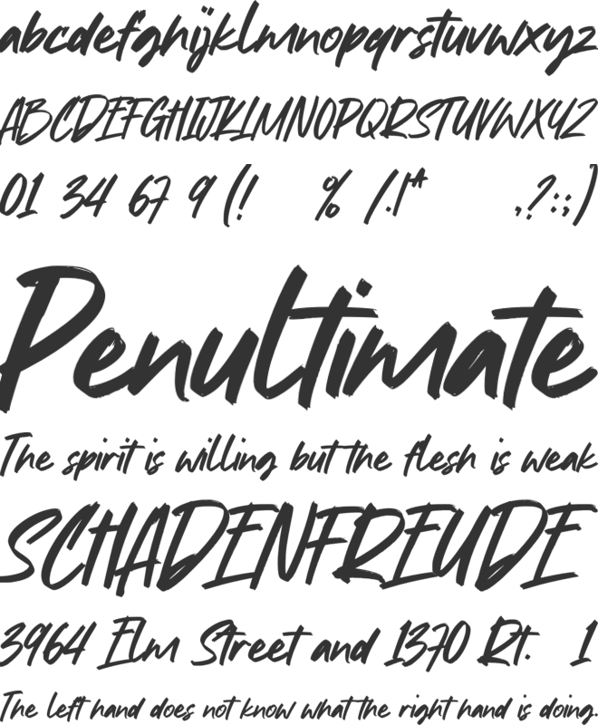 Restless font preview