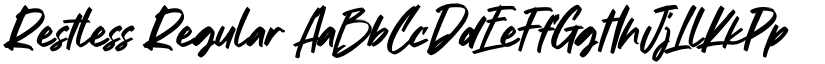 Restless Regular font