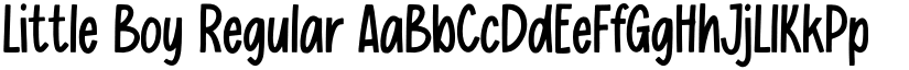 Little Boy Regular font