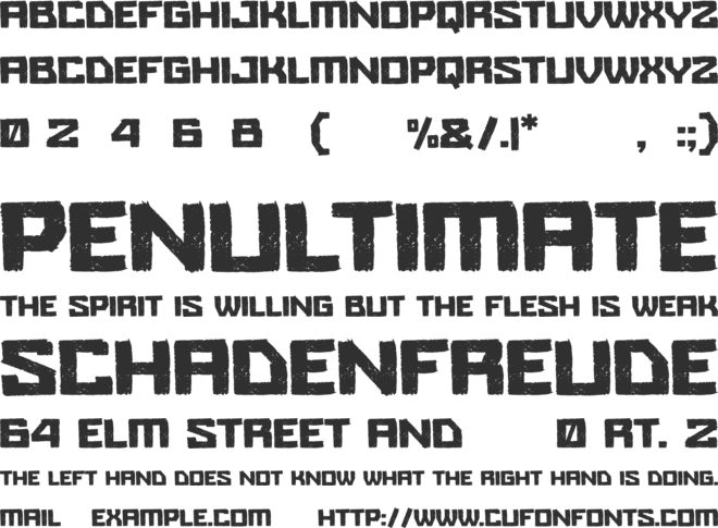 Crackle font preview