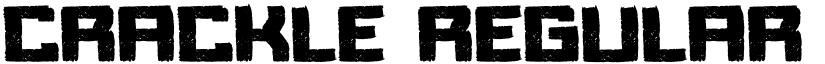 Crackle Regular font