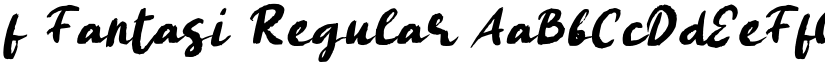 f Fantasi Regular font