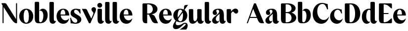Noblesville Regular font
