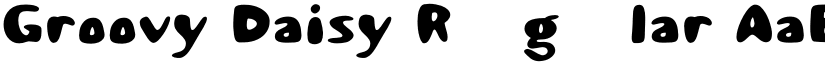 Groovy Daisy Regular font