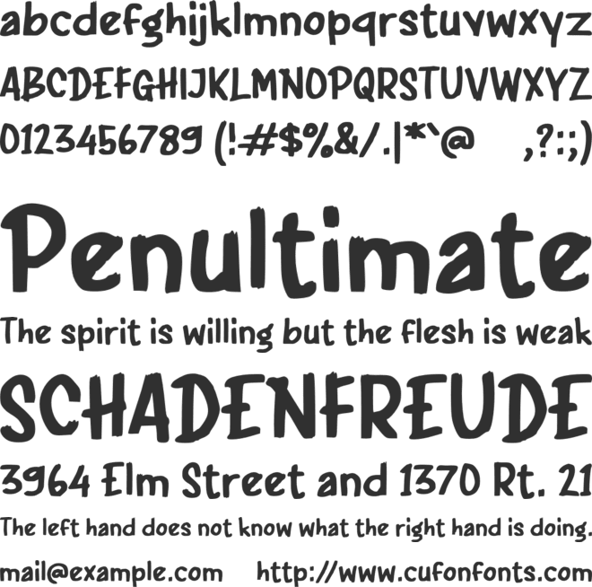 f Float Drink font preview